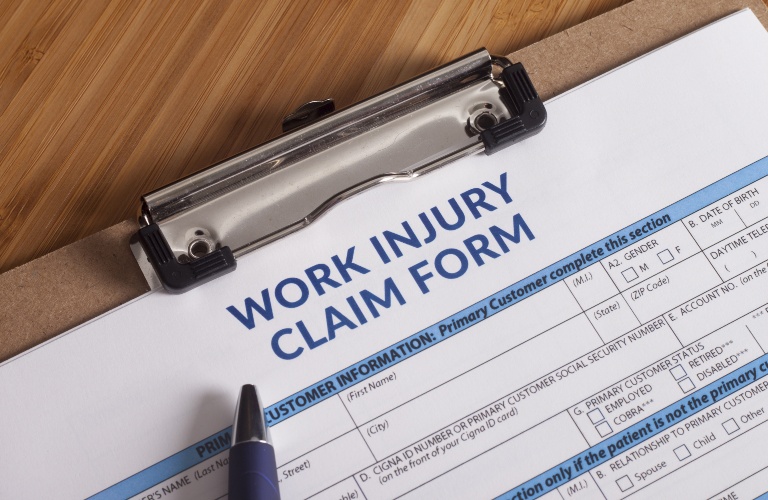 Work injury claim form